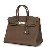 Hermes Birkin 35 Etoupe Togo Palladium Hardware - Thumbnail View 5
