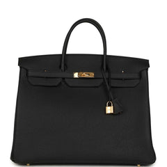 Hermes Birkin 40 Black Togo Gold Hardware