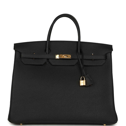 Hermes Birkin 40 Black Togo Gold Hardware