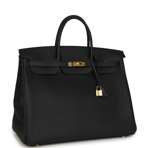 Hermes Birkin 40 Black Togo Gold Hardware