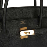 Hermes Birkin 40 Black Togo Gold Hardware - Thumbnail View 7