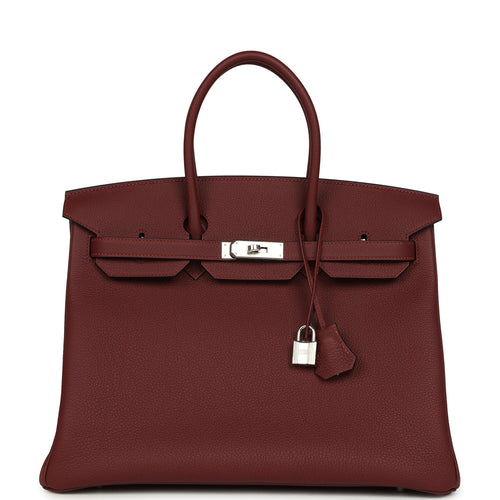 Hermes Birkin 35 Rouge H Togo Palladium Hardware