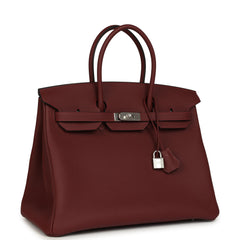 Hermes Birkin 35 Rouge H Togo Palladium Hardware