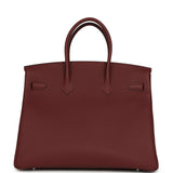 Hermes Birkin 35 Rouge H Togo Palladium Hardware - Thumbnail View 4
