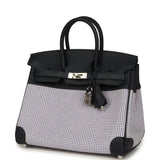 Hermes Birkin Quadrille 25 Caban Swift and Toile Palladium Hardware - Thumbnail View 5