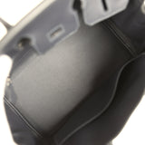 Hermes Birkin Quadrille 25 Caban Swift and Toile Palladium Hardware - Thumbnail View 8
