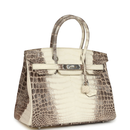 Hermes Birkin 30 Himalaya Niloticus Crocodile Palladium Hardware