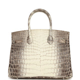 Hermes Birkin 30 Himalaya Niloticus Crocodile Palladium Hardware - Thumbnail View 4