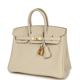Hermes Birkin 25 Craie Togo Gold Hardware - Thumbnail View 5