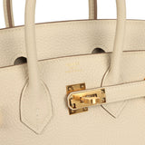 Hermes Birkin 25 Craie Togo Gold Hardware - Thumbnail View 7