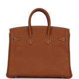 Pre-owned Hermes Birkin 25 Gold Togo Gold Hardware - Thumbnail View 4