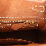 Pre-owned Hermes Birkin 25 Gold Togo Gold Hardware - Thumbnail View 9
