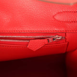 Pre-owned Hermes Birkin 30 Rouge de Coeur Togo Palladium Hardware - Thumbnail View 9