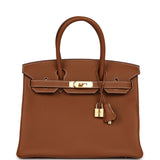 Hermes Birkin 30 Gold Togo Gold Hardware - Thumbnail View 1