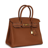 Hermes Birkin 30 Gold Togo Gold Hardware - Thumbnail View 2