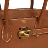 Hermes Birkin 30 Gold Togo Gold Hardware - Thumbnail View 7