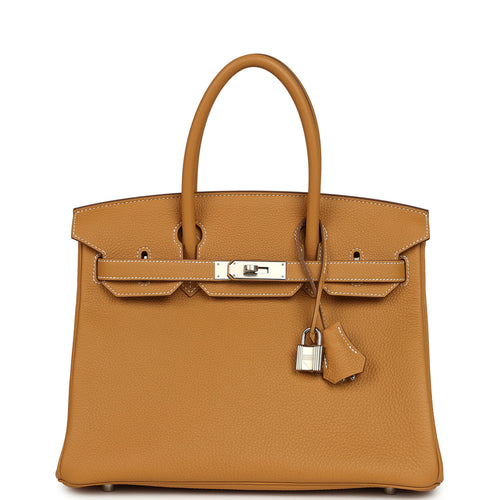 Hermes Birkin 30 Natural Sable Togo Palladium Hardware