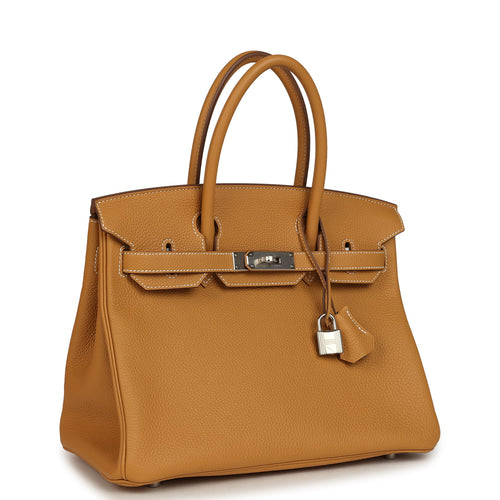 Hermes Birkin 30 Natural Sable Togo Palladium Hardware