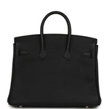 Hermes Birkin 25 Black Togo Palladium Hardware - Thumbnail View 4