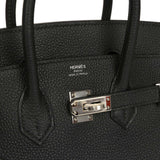Hermes Birkin 25 Black Togo Palladium Hardware - Thumbnail View 6