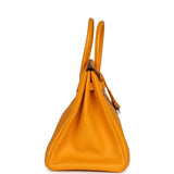Pre-owned Hermes Birkin 35 Jaune D'or Epsom Palladium Hardware - Thumbnail View 3