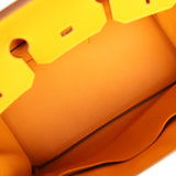 Pre-owned Hermes Birkin 35 Jaune D'or Epsom Palladium Hardware - Thumbnail View 8