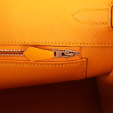 Pre-owned Hermes Birkin 35 Jaune D'or Epsom Palladium Hardware - Thumbnail View 9