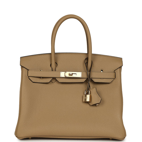 Hermes Birkin 30 Poussiere Togo Permabrass Hardware