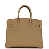 Hermes Birkin 30 Poussiere Togo Permabrass Hardware - Thumbnail View 4