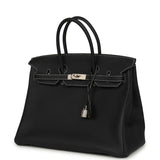 Hermes Special Order (HSS) Birkin 35 Black Verso Togo Brushed Palladium Hardware - Thumbnail View 5