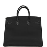 Hermes Special Order (HSS) Birkin 35 Black Verso Togo Brushed Palladium Hardware - Thumbnail View 4