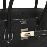 Hermes Special Order (HSS) Birkin 35 Black Verso Togo Brushed Palladium Hardware - Thumbnail View 7