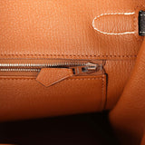 Hermes Special Order (HSS) Birkin 35 Black Verso Togo Brushed Palladium Hardware - Thumbnail View 9
