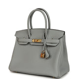 Hermes Birkin 30 Bleu Glacier Togo Gold Hardware - Thumbnail View 5