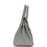 Hermes Birkin 30 Bleu Glacier Togo Gold Hardware - Thumbnail View 3