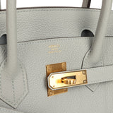 Hermes Birkin 30 Bleu Glacier Togo Gold Hardware - Thumbnail View 7