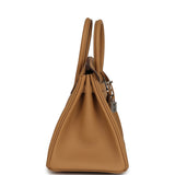 Hermes Birkin 25 Biscuit Swift Palladium Hardware - Thumbnail View 3