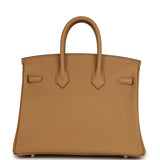 Hermes Birkin 25 Biscuit Swift Palladium Hardware - Thumbnail View 4