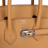 Hermes Birkin 25 Biscuit Swift Palladium Hardware - Thumbnail View 7