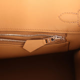 Hermes Birkin 25 Biscuit Swift Palladium Hardware - Thumbnail View 9