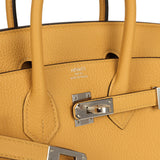 Hermes Birkin 25 Paille Togo Palladium Hardware - Thumbnail View 7