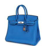 Hermes Birkin 25 Bleu Hydra Togo Palladium Hardware - Thumbnail View 5