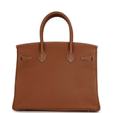 Hermes Birkin 30 Gold Togo Palladium Hardware - Thumbnail View 4