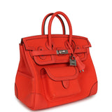 Hermes Birkin 25 Cargo Orange Field Toile Goeland and Swift Palladium Hardware - Thumbnail View 2