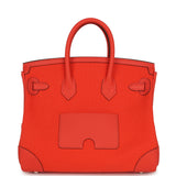 Hermes Birkin 25 Cargo Orange Field Toile Goeland and Swift Palladium Hardware - Thumbnail View 4