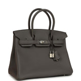 Hermes Birkin 30 Etain Togo Palladium Hardware - Thumbnail View 2