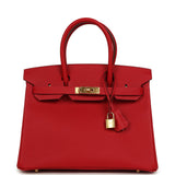 Pre-owned Hermes Birkin 30 Rouge Casaque Epsom Gold Hardware - Thumbnail View 1