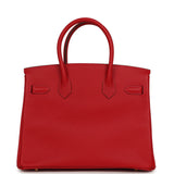 Pre-owned Hermes Birkin 30 Rouge Casaque Epsom Gold Hardware - Thumbnail View 4