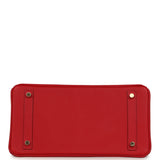 Pre-owned Hermes Birkin 30 Rouge Casaque Epsom Gold Hardware - Thumbnail View 6