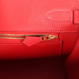 Pre-owned Hermes Birkin 30 Rouge Casaque Epsom Gold Hardware - Thumbnail View 9